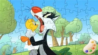 Looney Tunes Tweety Sylvester Fun Kids Puzzle Game