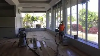 Bona DCS70 Dust Free sanding with Bona belt drive Sander