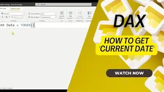 DAX How to get Current Date