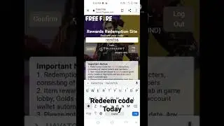 HAYATO Redeem code #freefire #short
