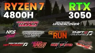 Tuf A17 - 10 NFS Game Test at Ultra Setting | Ryzen 7 4800H + RTX 3050 | Softech India