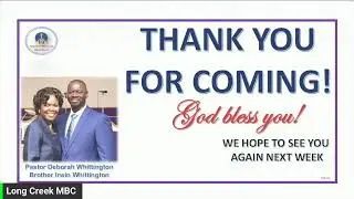 Sunday January 18, 2025 LCMBC Worship Experience || 