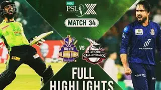Match highlights|lahore vs Quetta|match34|ENGLISH|Hbl psl X| #PSLFinal#HBLPSL#psl champions