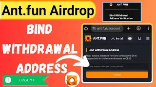Ant.fun Airdrop Withdrawal Setup | How to Bind Solana Address Safely (2026)