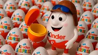 Распаковка Киндерино-Пилот с ребенком 2 года! Все игрушки Kinder + ШОК от Дубайского шоколада