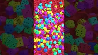 A Color Dice Dropping Video I made in Blender - Tutorial is coming very soon