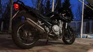 Suzuki Bandit GSF650SA 43k km cold start after a month&exhaust sound. #dirtybike #suzukibandit 