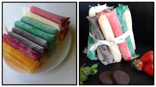 Водный лед (мятный сироп, пина колада, клубника и орео)