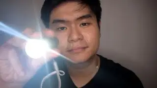 ASMR | Light Trigger with Background Music ( Follow the light,Light Swinging,Whisper)