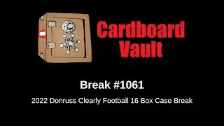 2022 Donruss Clearly Football 16 Box Case Break #1061