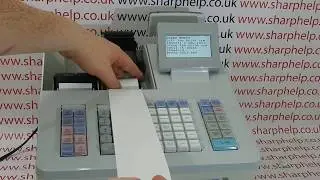Sharp XE-A307 / XE-A407 / XE-A507 How To Change The Journal Audit Till Roll Paper