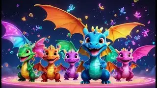 Three Baby Dragons Fly and Roar + More Nursery Rhymes & Kids Songs