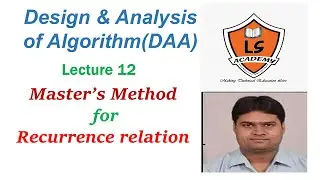 Master's Method to solve recurrence relations | DAA | Lecture 12 | AKTU EXAM | BCS503