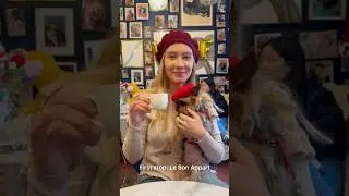 🐕 dog caf&eacute; in Paris #cafe #coffee #fun #yorkie #vlog #discover #explore #cute #sweet #cookie #food