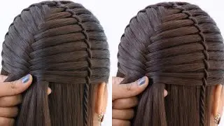 Beautiful new hairstyle - easy hairstyle for girls | hair design | hairstyle for weddings