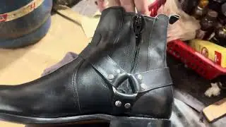 Cowboy boots leather handmade boots leather sole origibal goodyearwelted made to order 100% leather