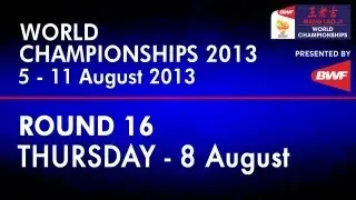 R16 - MS - Lee Chong Wei vs Wang Zhengming - 2013 BWF World Championships