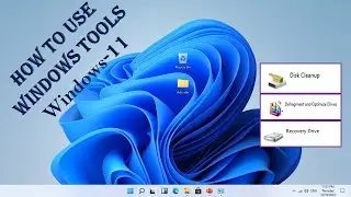 How to use utility program or  windows tools