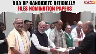 NDA VP Candidate C.P. Radhakrishnan Files Nomination in Presence of PM Modi | NewsX