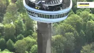 Kärcher чистит Euromast в Роттердаме