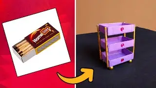 Diy mini Organizer from matchbox | matchbox craft ideas | Origami Organizer