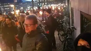 Fakkeloptog mod epidemilov - Torchlight procession against the epidemic law