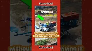 without anyone driving this tractor magic⁉️#farming #modern #technology #short #fyp #new