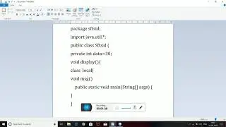 what is Method Local Inner Class