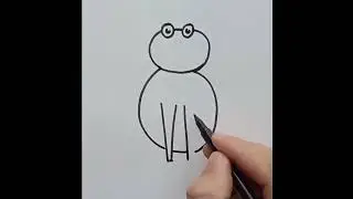 HOW TO DRAW FROG WITH NUMBER 3 #frog #frogdrawing #numberdrawing #number3 #easydrawing #drawing #art
