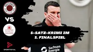 5-Satz-Krimi im 3. Finalspiel | Dresdner SC vs. MTV Stuttgart | Volleyball Bundesliga Frauen