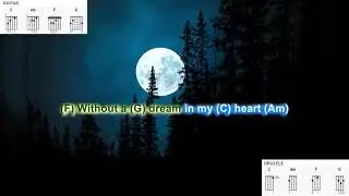 Blue Moon (no capo) by Elvis Presley play along with scrolling guitar chords and lyrics