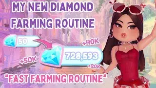 *FAST* DIAMOND FARMING ROUTINE 💎🏰// HOW TO GET 100K+ DIAMONDS Royale High Roblox