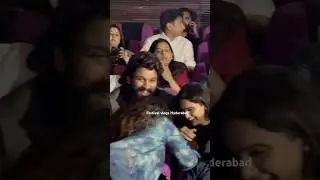 Allu Arjun, Sneha Reddy Grand Entry at Sandhya Theatre | Allu Arjun Watching Pushpa 2 in Theatre