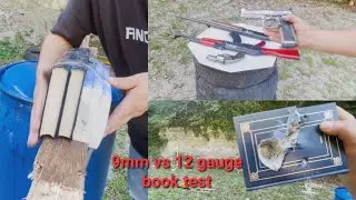 9mm vs 357 magnum vs 12 gauge, book test #9mm #357 #cal12