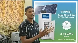 Godrej Solar Direct Drive Fridge Review: 24V DC Cooling for Off-Grid Life.#Godrej #SolarRefrigerator