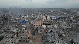 Drone footage captures widespread devastation in northern Gaza after 500 days of war