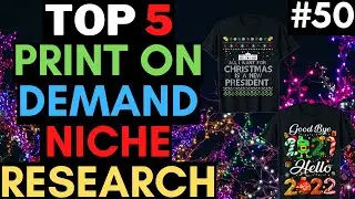 Print on Demand Niche Research | Print on Demand Tutorial | Find Ideas for Print on Demand #50