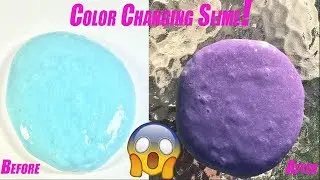 Testing out Color changing glue for slime!