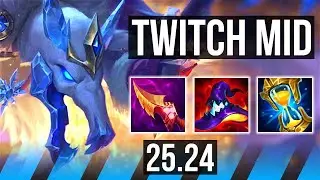 TWITCH vs AKALI (MID) | EUNE Master | 25.24