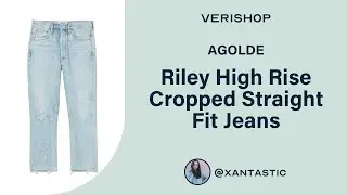 AGOLDE Riley High Rise Cropped Straight Fit Jeans Review