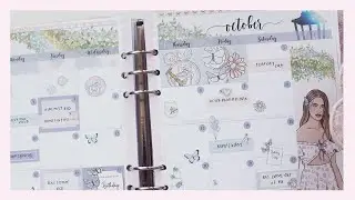 October 2022 A5 Wide Plan With Me  | My Birthday Month! | Ana Jolene
