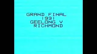 1931 Grand Final - Geelong v Richmond, newsreel
