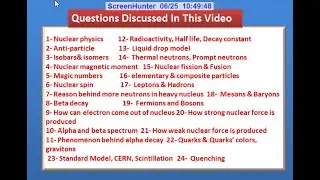 #NUCLEAR & ATOMIC PHYSICS #50 INTERVIEW QUESTIONS #SUCCESS IS SURE
