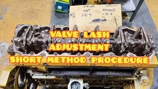 engine valve lash adjustment, short method' cat machine tune up