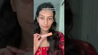 trying huda beauty faux filter color corrector in