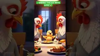 Mom, Dad & Me 💛 |  The Sweetest Good Night 🐥#shorts #hen #youtubeshorts #chunkychicken