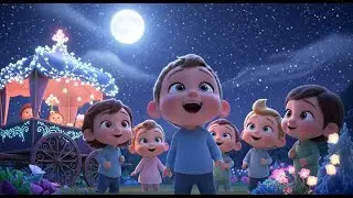 Glittery Night Sky Tales 🌌✨ Fun Kids Song | Bedtime & Learning Adventure