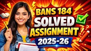 BANS 184 Solved Assignment 2025-26 | Free Assignment PDF