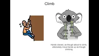 Quota Memorial Park Communication Board Key Word Sign tutorial - Climb