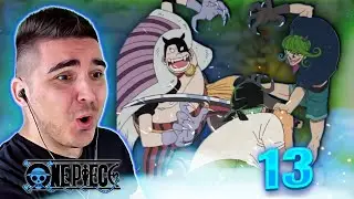 ЗОРО В БЕДЕ!!!? КАПИТАН ЗДЕСЬ!!! РЕАКЦИЯ НА 13-Ю ЭПИЗОД ONE PIECE!!!